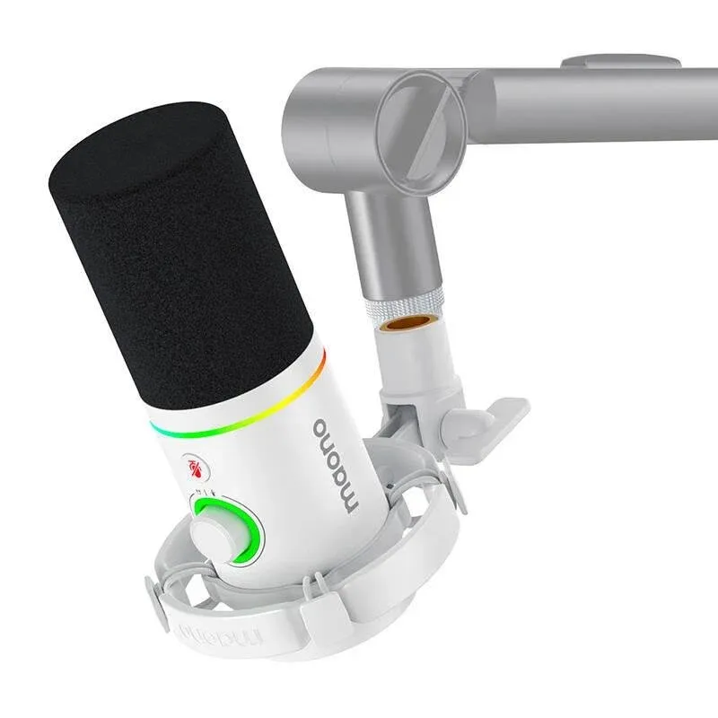 Microfone Maono PD200x USB-C XLR dinâmico com controlo RGB e software avançado
