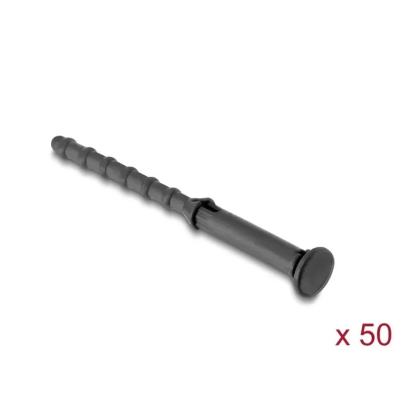 Montagem antivibracao silicone Delock 50 peças preto