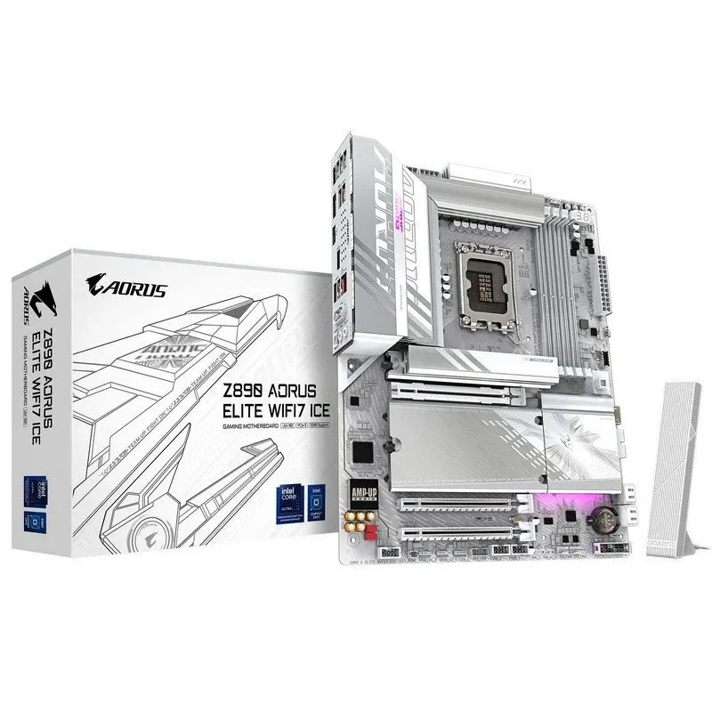 Motherboard ATX Gigabyte Aorus Elite WiFi7 Ice G10 LGA1851 4XDDR5
