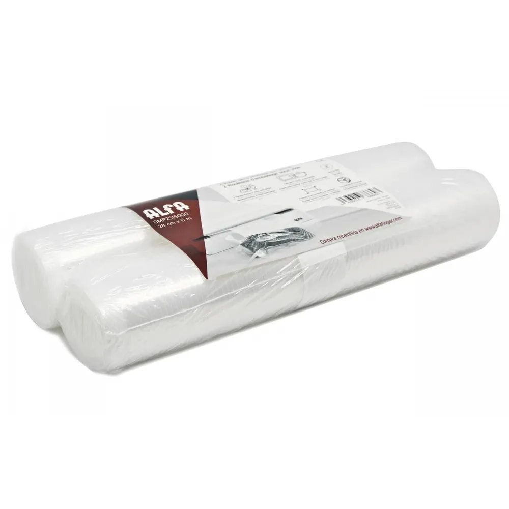 Saco Embalagem Alfa 25150 Rolo 28Cm X6 Mts 2Uns