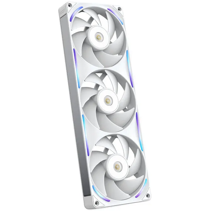 Ventoinha NZXT F360x Perfomance RGB 120mm - Single-Frame Brancas - Tripla Ventoínha 120mm (360mm)