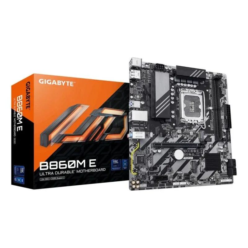 Motherboard GIGABYTE B860M E B860 LGA1851 DDR5 Micro-ATX PCIe 4.0 128GB RAID