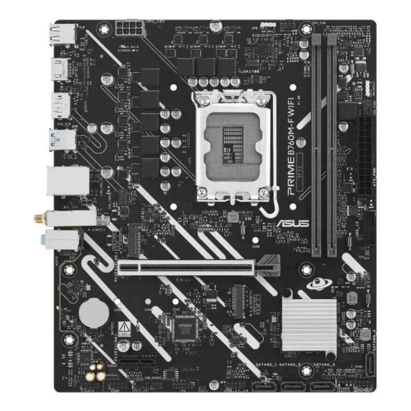 ASUS PRIME B760M-F WIFI Motherboard Micro-ATX B760 LGA 1700 DDR5 WiFi 6 2.5GbE M.2 RAID RGB