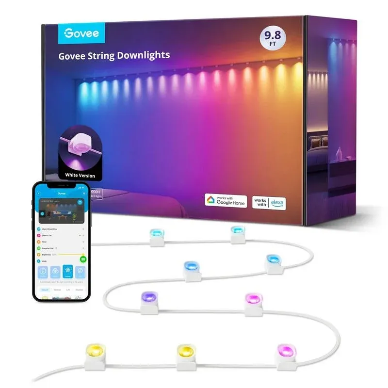 Luzes Govee RGBIC String Downlights RGBIC WiFi 3m