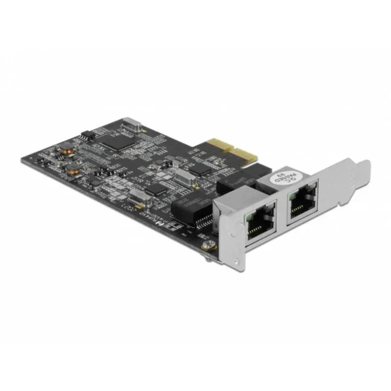 Placa de Rede DeLOCK 89530 PCI Express x2 2 x RJ45 2,5 Gigabit LAN Perfil Baixo