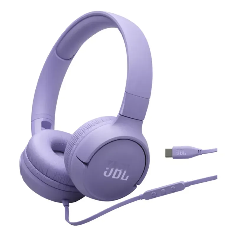 JBL HEADPHONES TUNE T520 USB-C PURPLE