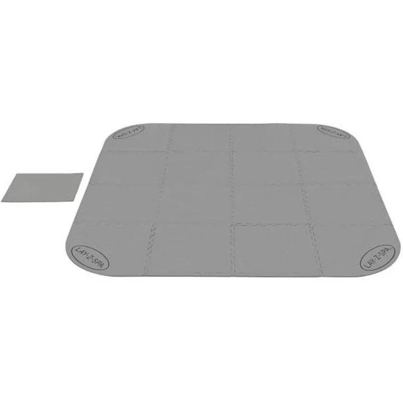 Protetor de Chão Bestway Lay-Z-Spa 196 x 196 cm Cinza 17 Peças