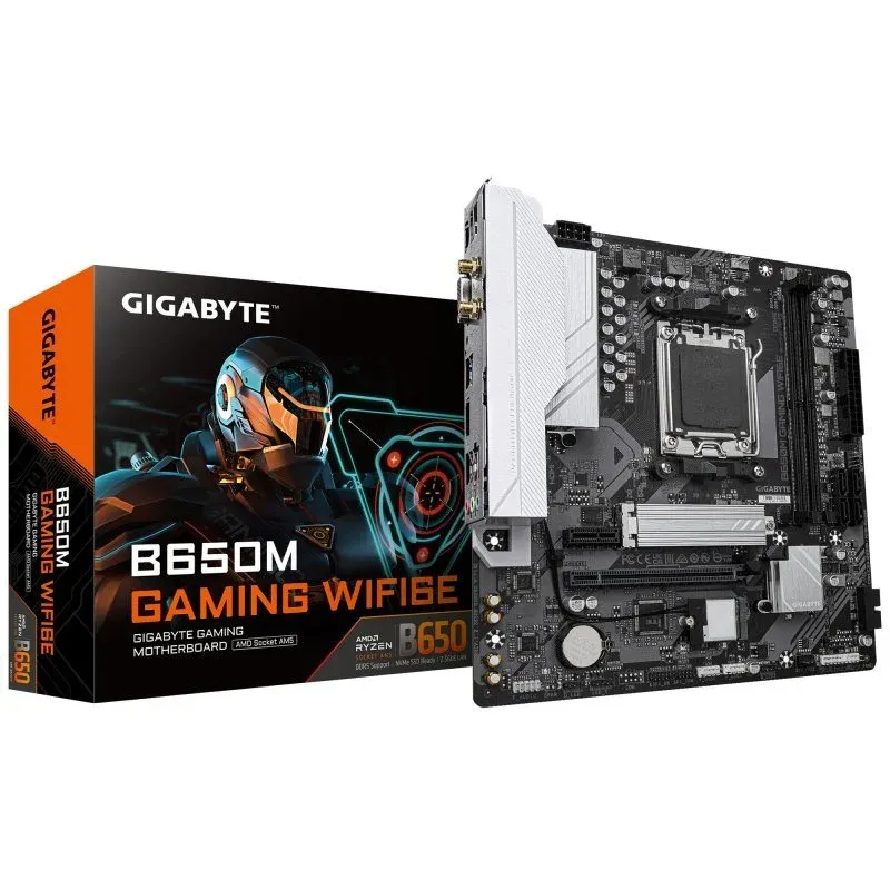 Gigabyte B650M GAMING WIFI6E Motherboard Micro-ATX B650 AM5 DDR5 Wi-Fi 6E 2.5GbE