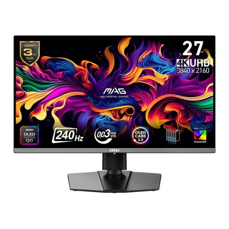 MSI MAG 272UP QD-OLED X24 Monitor 26,5" UltraHD 4K 240Hz OLED 0,03ms