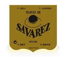 Jogo cordas guitarra clássica Savarez 520B Tensão baixa