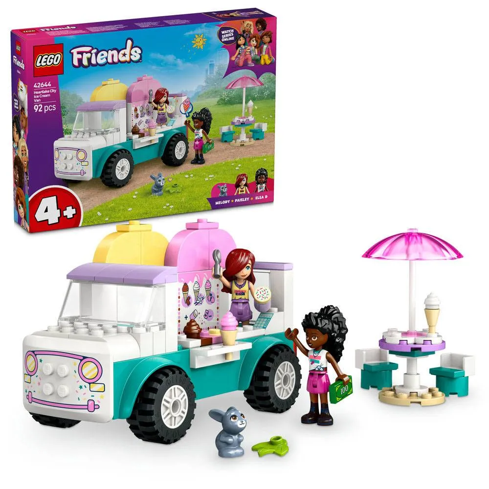 LEGO Friends: Carrinha de Gelados de Heartlake City | Idades 4+ | 92 Peças | Item 42644
