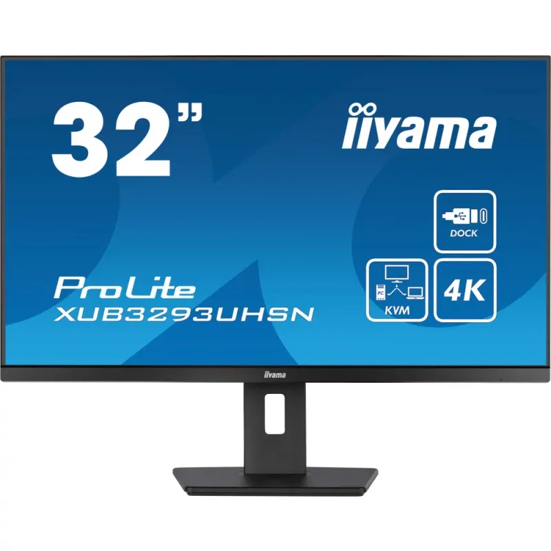 Monitor iiyama - 31.5" 4K Ultra HD IPS / 4ms / 350 cd/m² / HDMI DP USB-C - ProLite XUB3293UHSN-B5