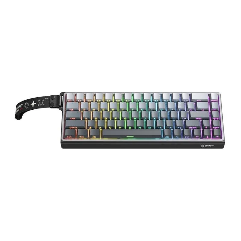 Teclado ONIKUMA G69 magnético compacto com switches RT e retroiluminação ARGB
