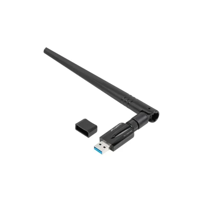 Lanberg NC-1200-WIE Adaptador Wi-Fi USB 1200 Mbps Dual Band com Antena Externa