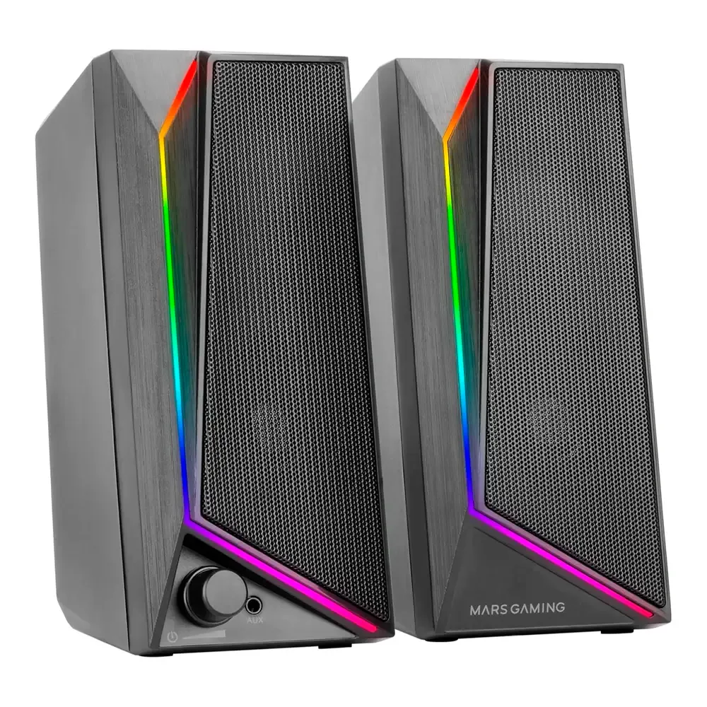 Colunas Mars Gaming MS72 RGB 15W Pretas