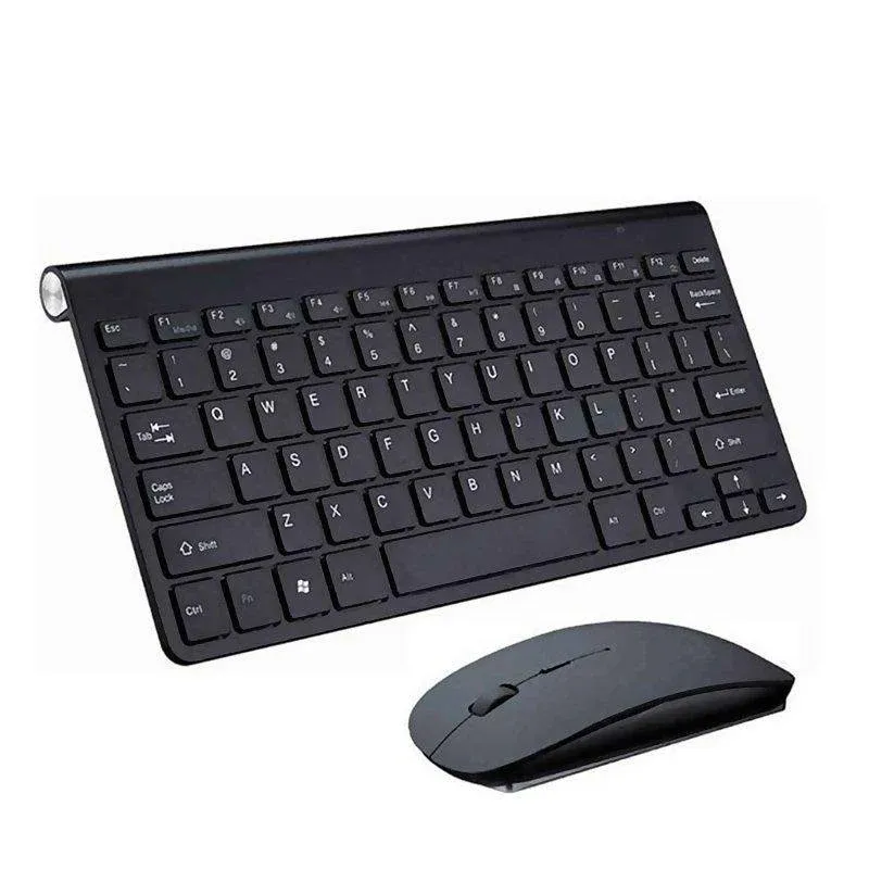 Rato e Teclado Dam Electronics 908 Sem Fios 2.4G 1000-1200DPI Metalizado