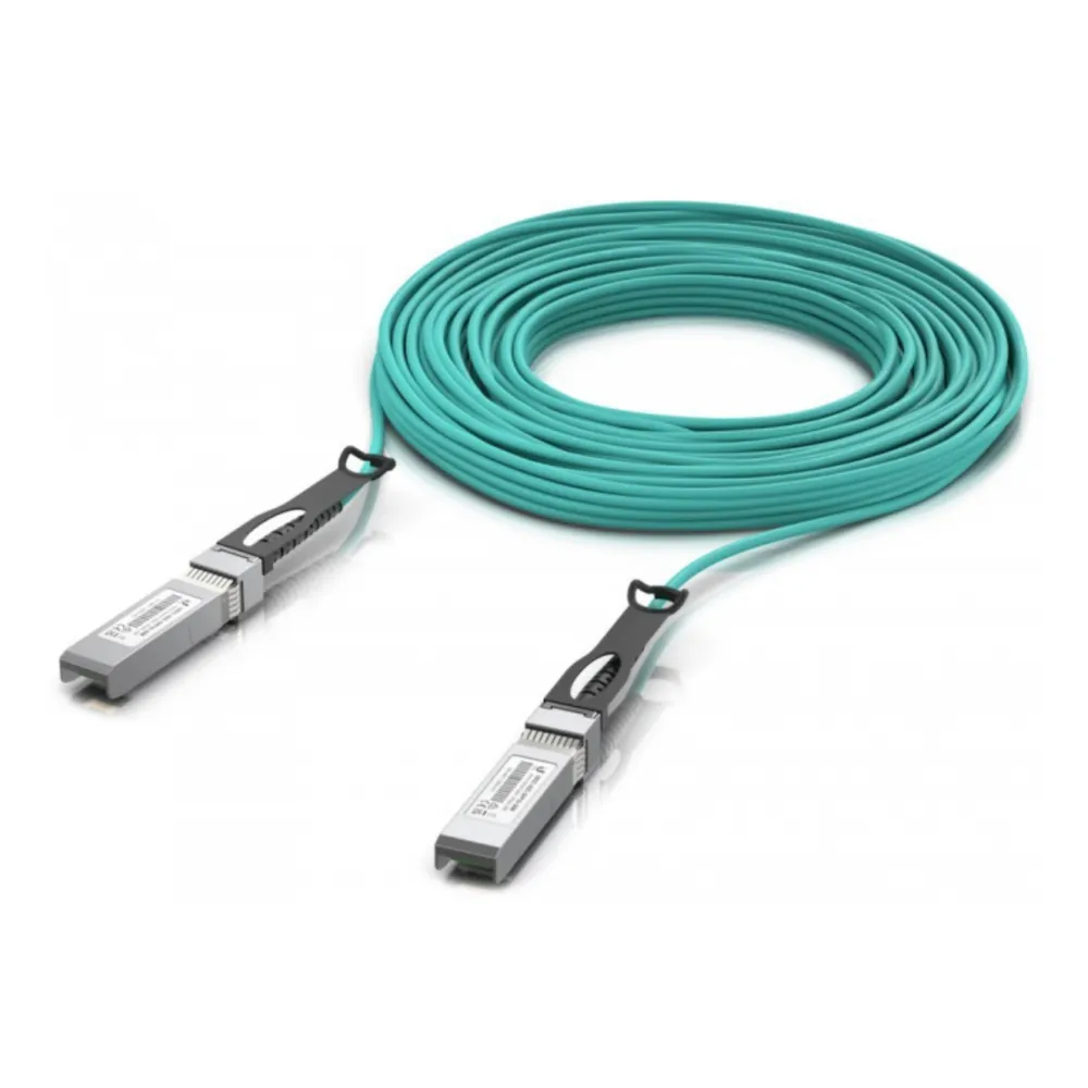 Cabo Fibra Ótica Ubiquiti UACC-AOC-SFP10-30M SFP+ 10 Gbps 30M