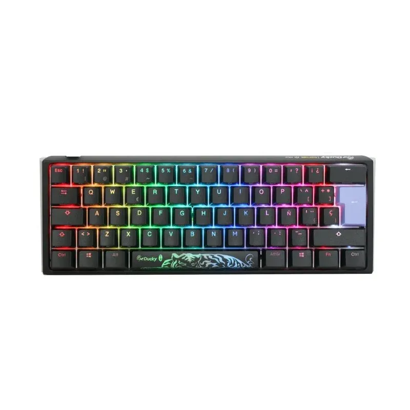 Teclado Mecânico Ducky One 3 Classic Mini 60% Hot-Swap RGB MX-Silver Black