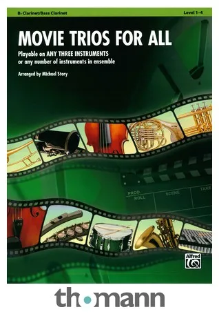 Alfred Music Publishing Movie Trios For All Clarinet