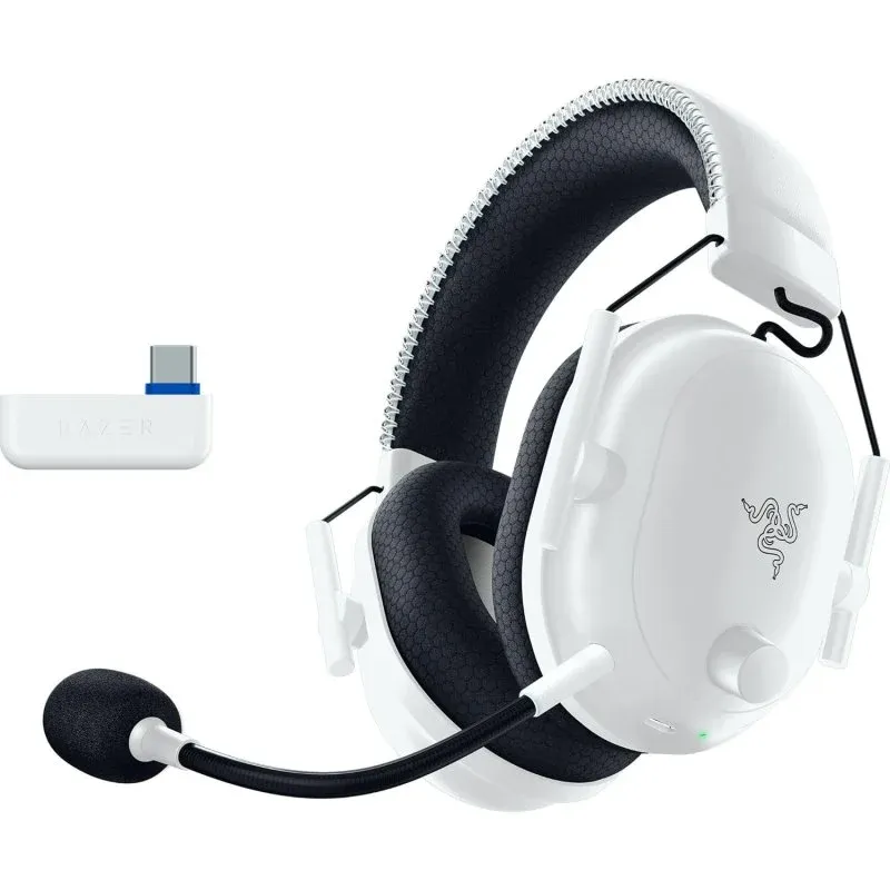 Headset Gaming Sem Fios para PS5 Razer BlackShark V2 Pro Branco
