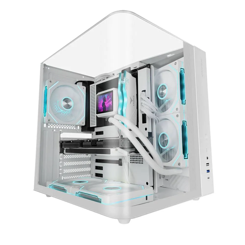 Caixa ATX Mars Gaming MC-INFINIOLITE Frameless Tempered Glass Branca