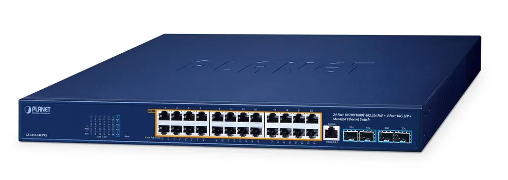PLANET GS-4210-24UP4X switch de rede Gerido L2/L4 GS-4210-24UP4X
