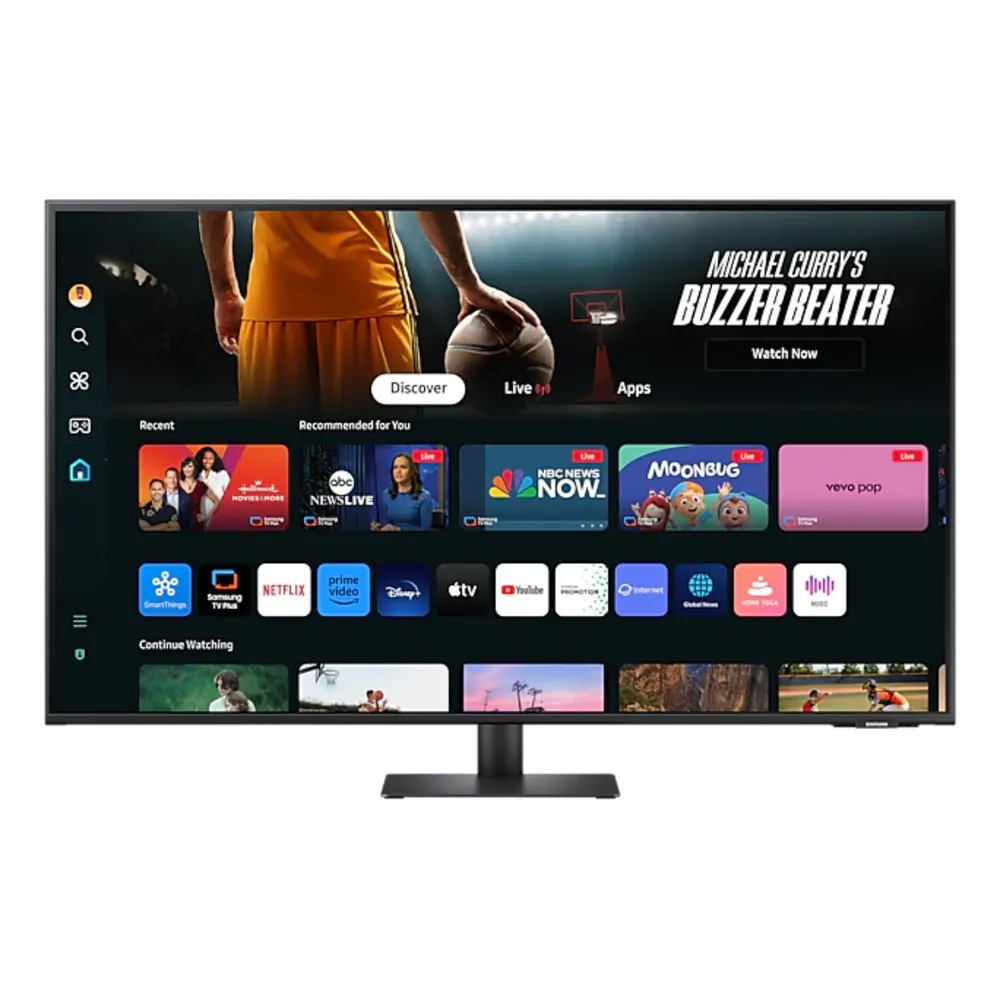 Monitor Samsung Smart Monitor M70D 43" VA 4K UHD 60Hz Preto (2024)