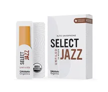 Palheta Sax Alto 3H D'Addario Organic Select Jazz Unfiled Cx 10-Un