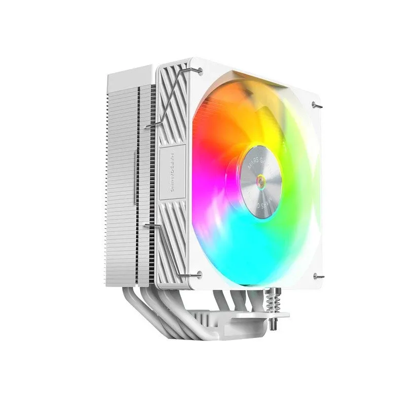 Cooler CPU Mars Gaming MCPU-X5ARGB Cooler de CPU TDP 280W com 5x Heatpipes HCT e Ventoinha SI PWM ARGB 120mm Branco