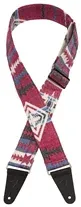 Correia guitarra Fender Zion Strap Red Aztec