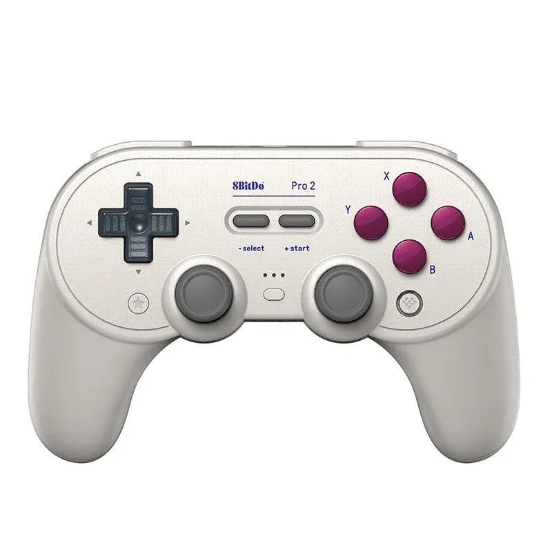 Gamepad 8Bitdo Pro 2 Hall Effect USB Branco Compatível Android Nintendo Switch