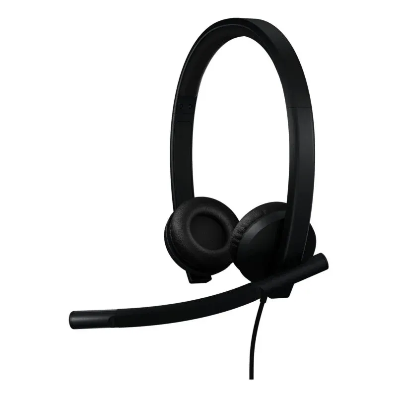 Logitech H570e Headset USB-C com Cancelamento de Ruido, Microfone e Controlos Integrados Preto