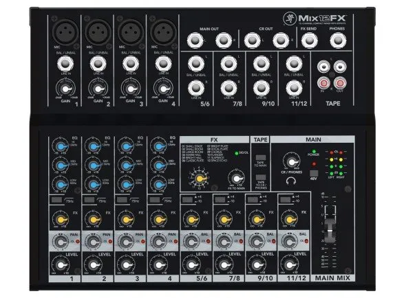 Mackie MIX12FX Mesa de Mistura Analógica 12 Canais
