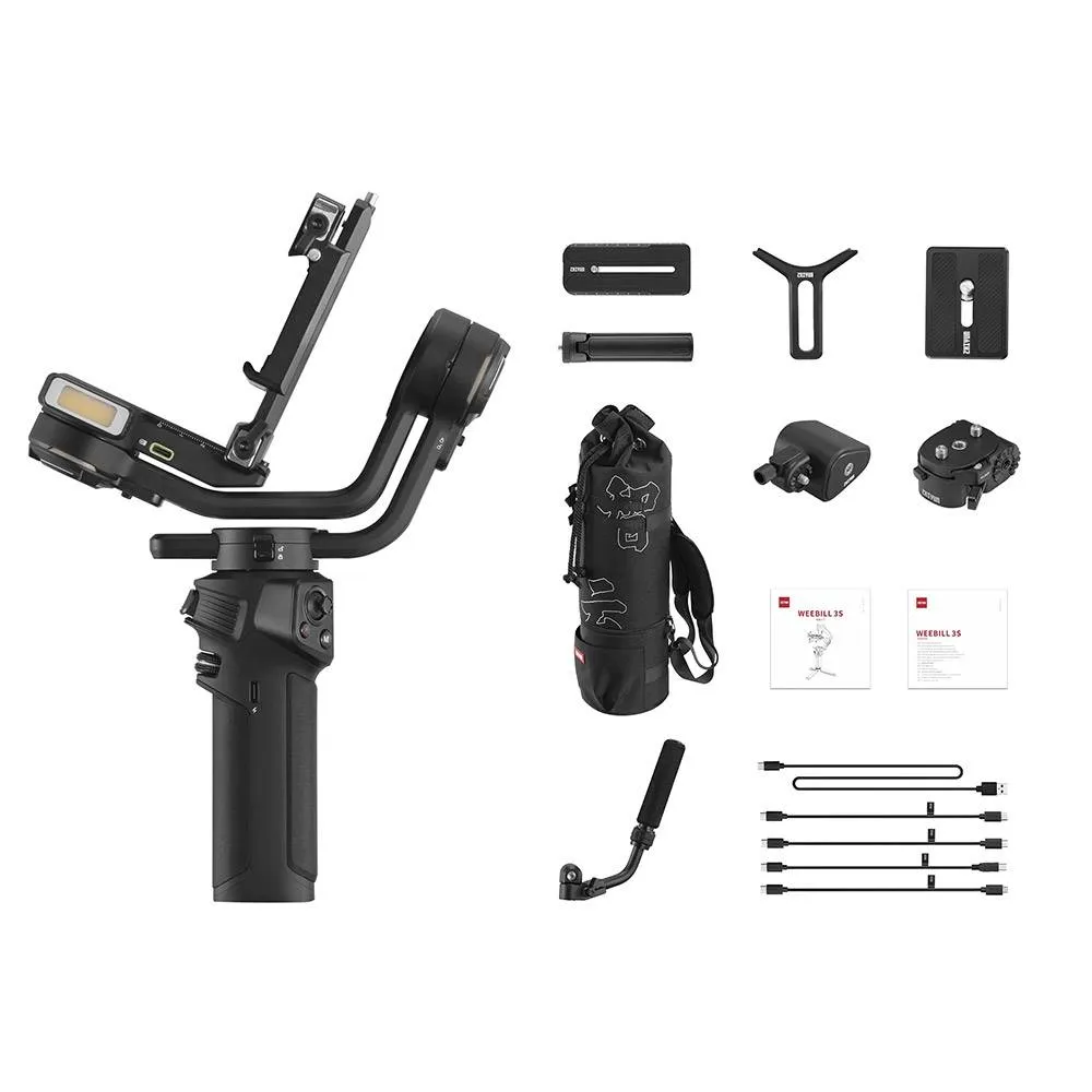 Estabilizador de Câmara Profissional Zhiyun Weebill 3S Combo