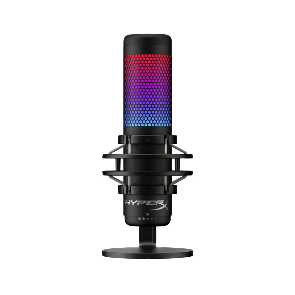 Microfe HyperX Quadcast S Gaming Preto