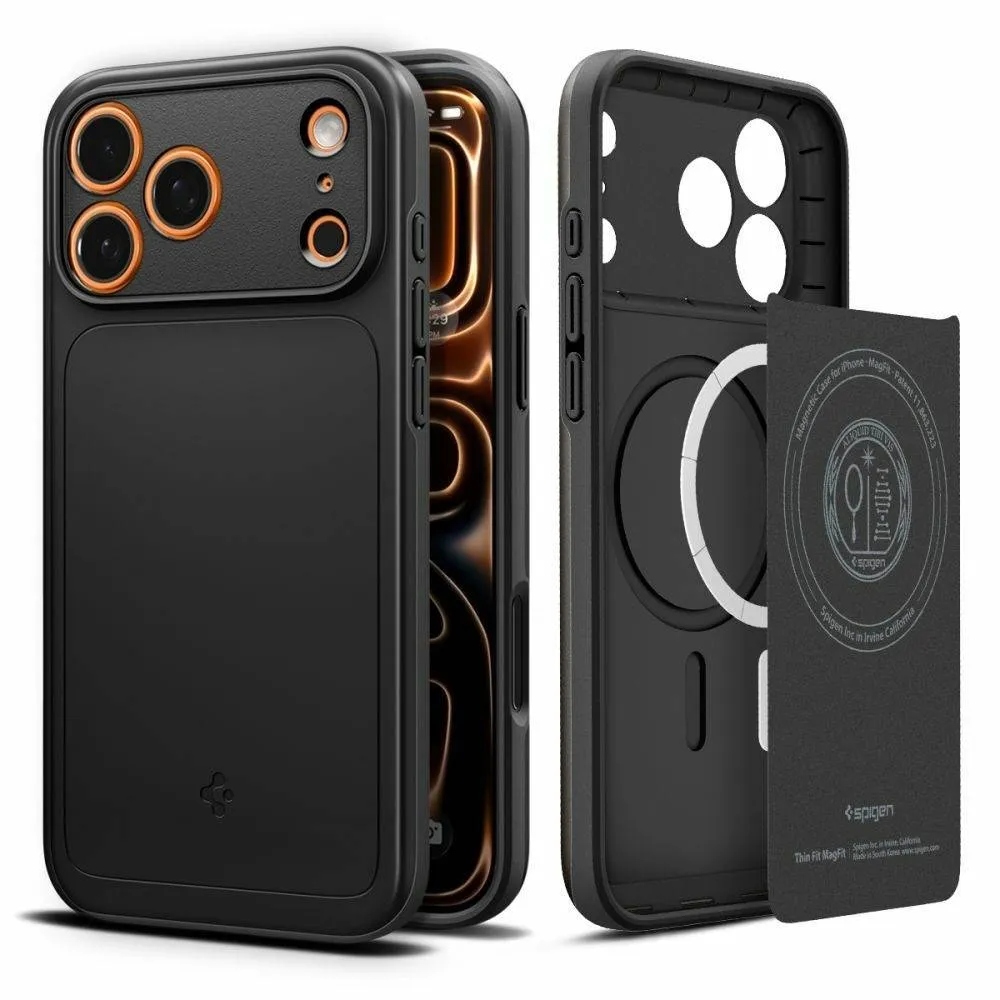 Capa Spigen iPhone 17 Pro Max Thin Fit MagSafe Black