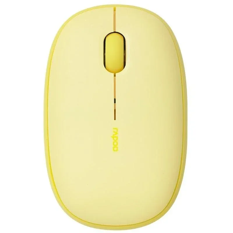 Rato Rapoo M660 Silent Bluetooth 1300 DPI Amarelo Ambidestro