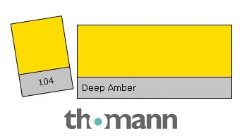 Lee Filter Roll 104 Deep Amber