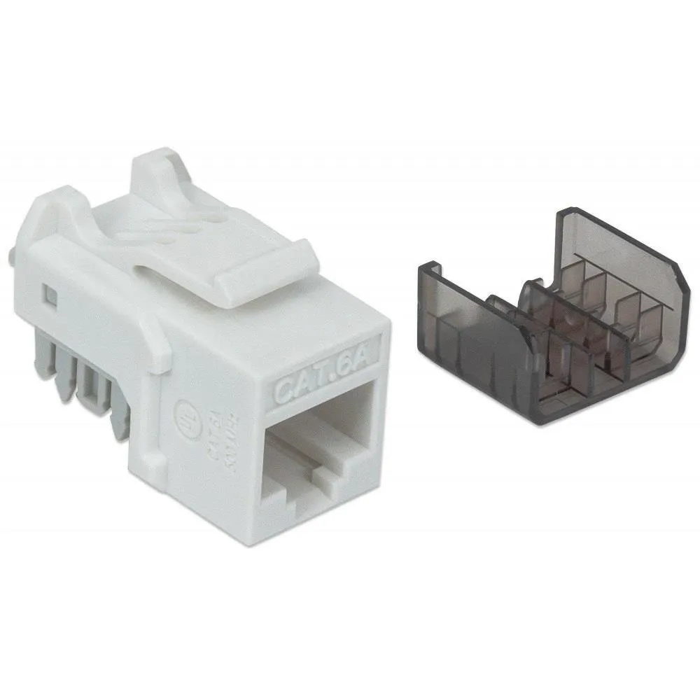 Intellinet 513791 Módulo keystone C6A UTP branco 513791
