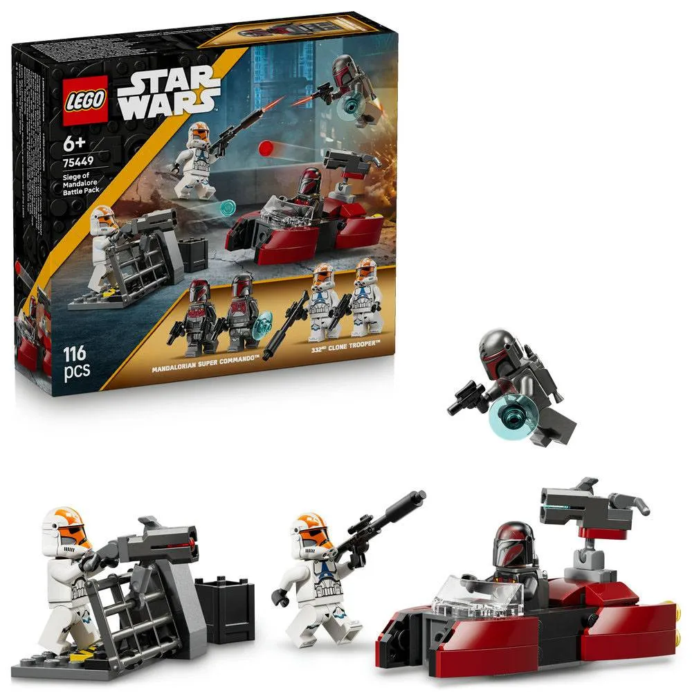 LEGO Star Wars: Pacote de Combate do Cerco de Mandalore | Idades 6+ | 116 Peças | Item 75449