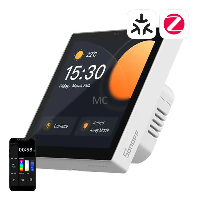 Ecrã Táctil Multifuncional HMI Inteligente Wi-Fi / Zigbee Touch (Branco) - Sonoff NSPanel Pro