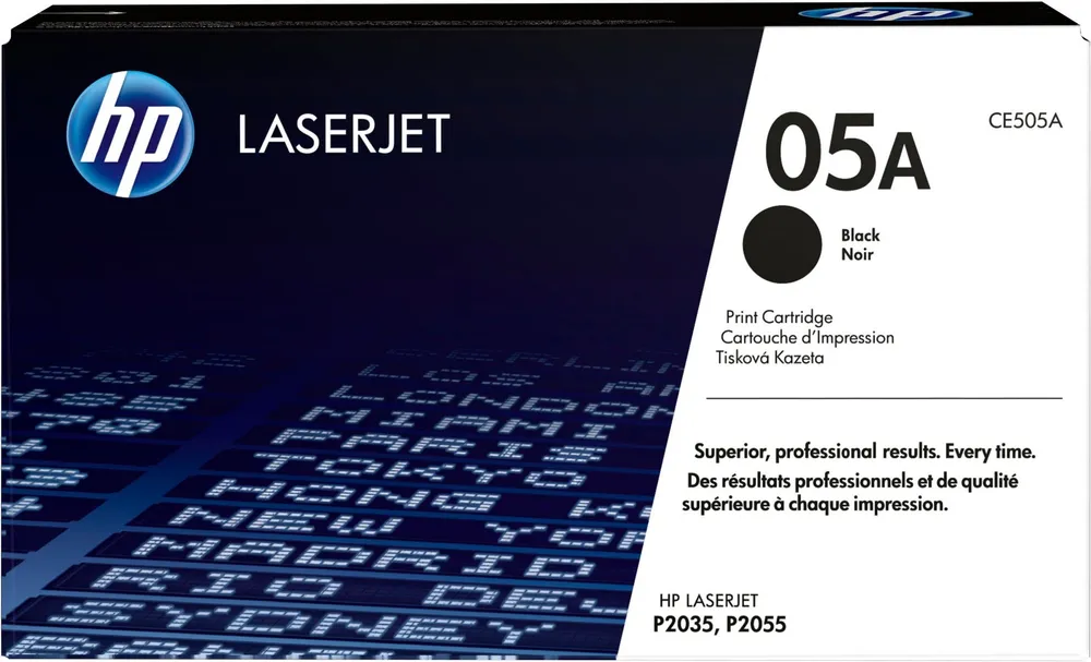 HP 05A Black Original LaserJet Toner Cartridge CE505A