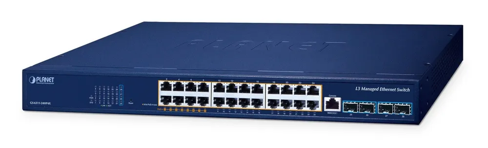 PLANET GS-6311-24HP4X switch de rede Gerido L3 Gigabit GS-6311-24HP4X