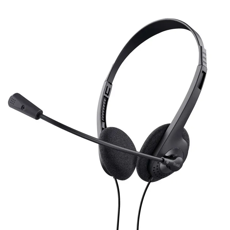 Headset Trust 24659 c/Microfone Jack 3.5 Preto