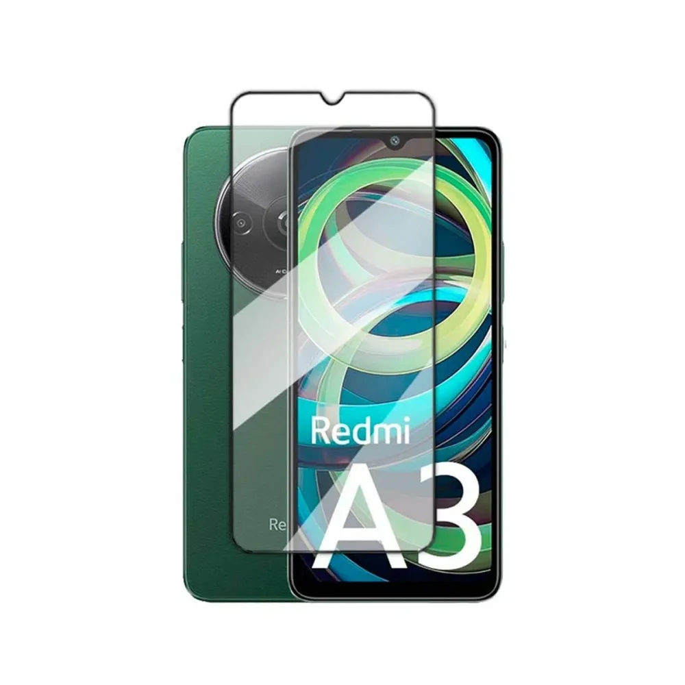 Película de Vidro Xiaomi Redmi A3 Full Screen Preta