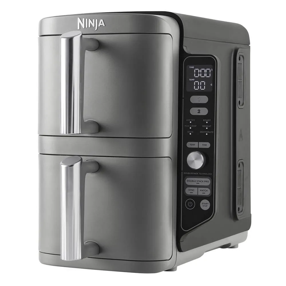 Fritadeira Air Fryer (Sem Óleo) Ninja SL400EU Double Stack XL 9.5L 2470W Cinzenta