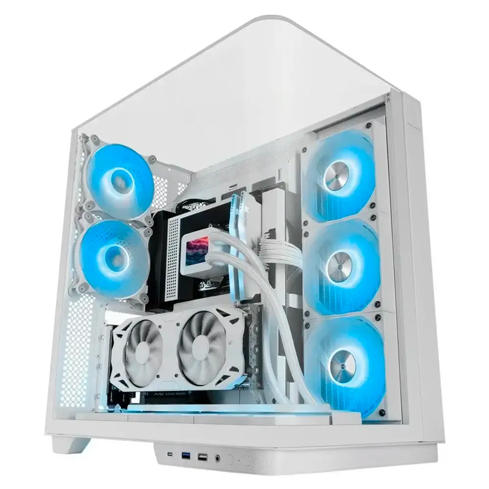 Caixa ATX Mars Gaming MC-INFINIO ARGB Tempered Glass Branca