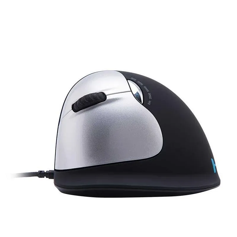 Rato R-Go Tools R-Go HE Break USB 3500 DPI Preto Vertical Esquerdo Ergonomico