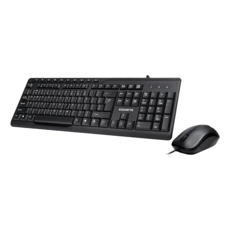 Teclado GIGABYTE KM6300 membrana completo espanhol com rato ambidestro