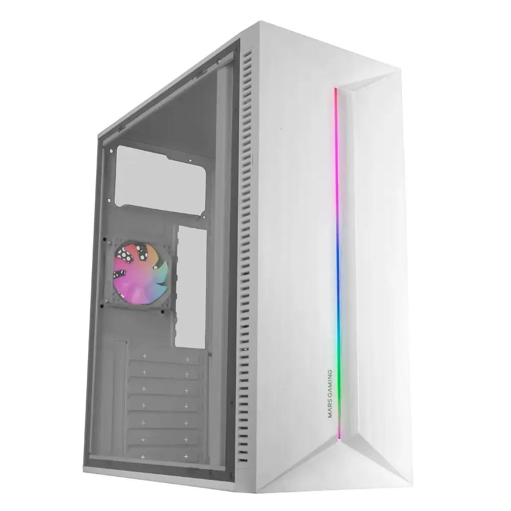Caixa ATX Mars Gaming MC-BLAZE FRGB Branca